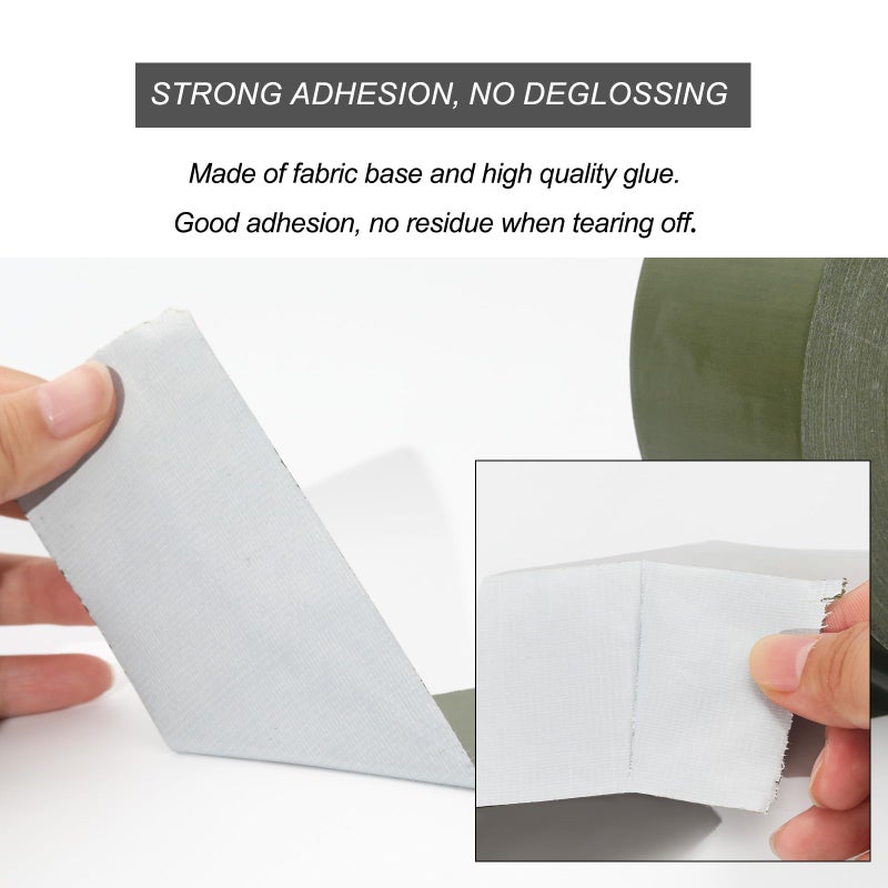 WELSTIK Professional Grade Army Green Tape Duct Tape, Waterproof Duct Cloth Fabric,Duct Tape for Photographers,Repairs, DIY, Crafts, Indoor Outdoor Use,2 Inch X 45 Yards, Olive Green - Image 3